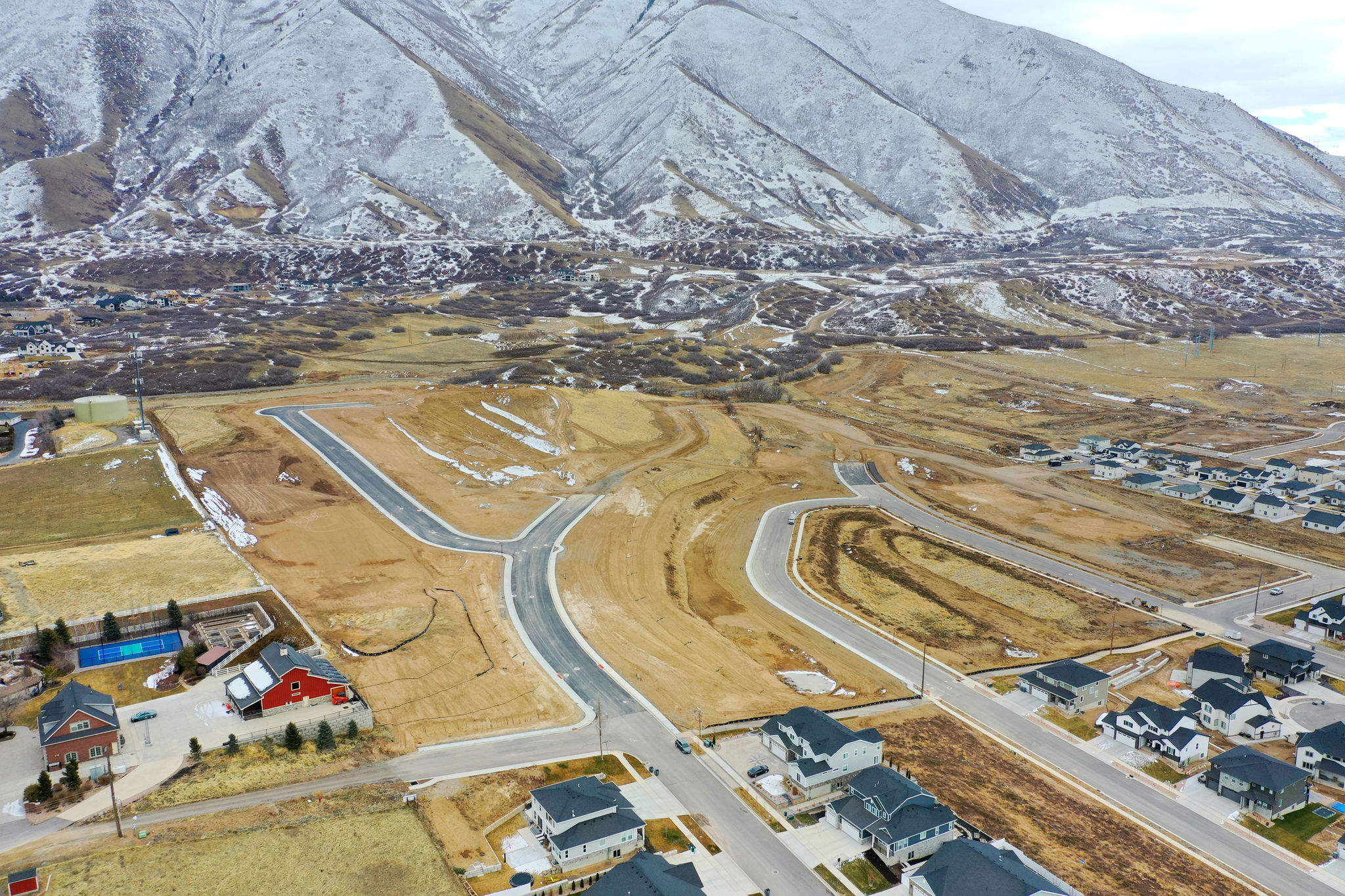 mapleton heights drone photo