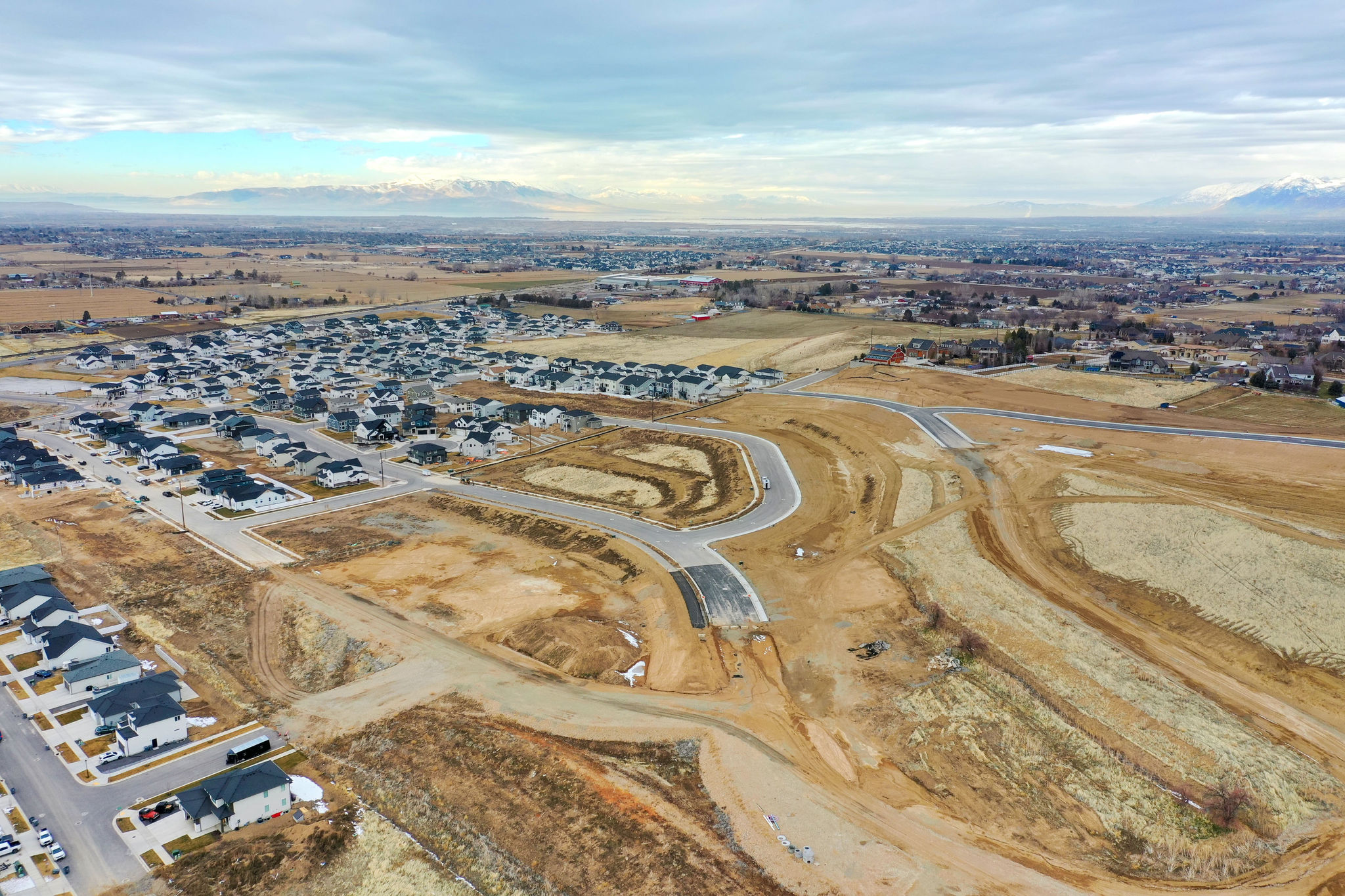 mapleton heights drone photo