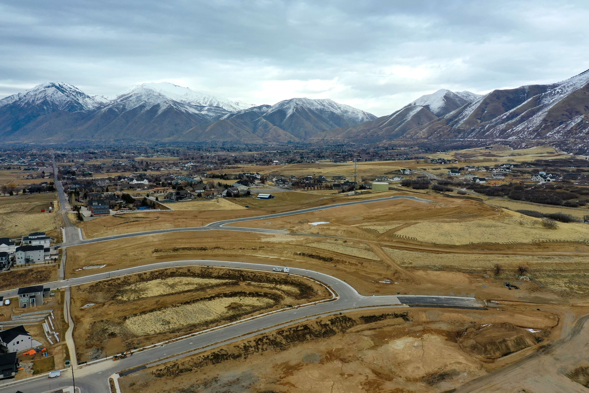 mapleton heights drone photo