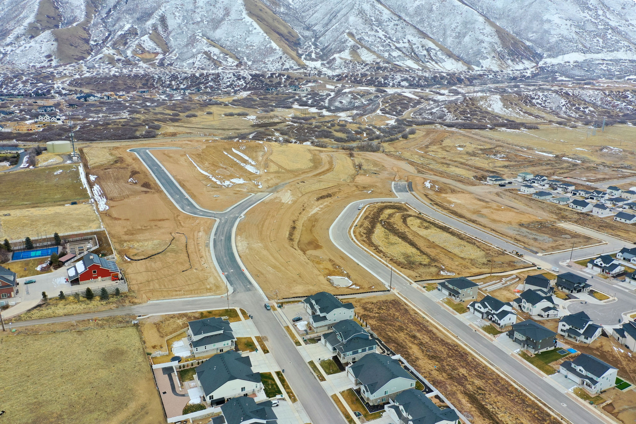 mapleton heights drone photo