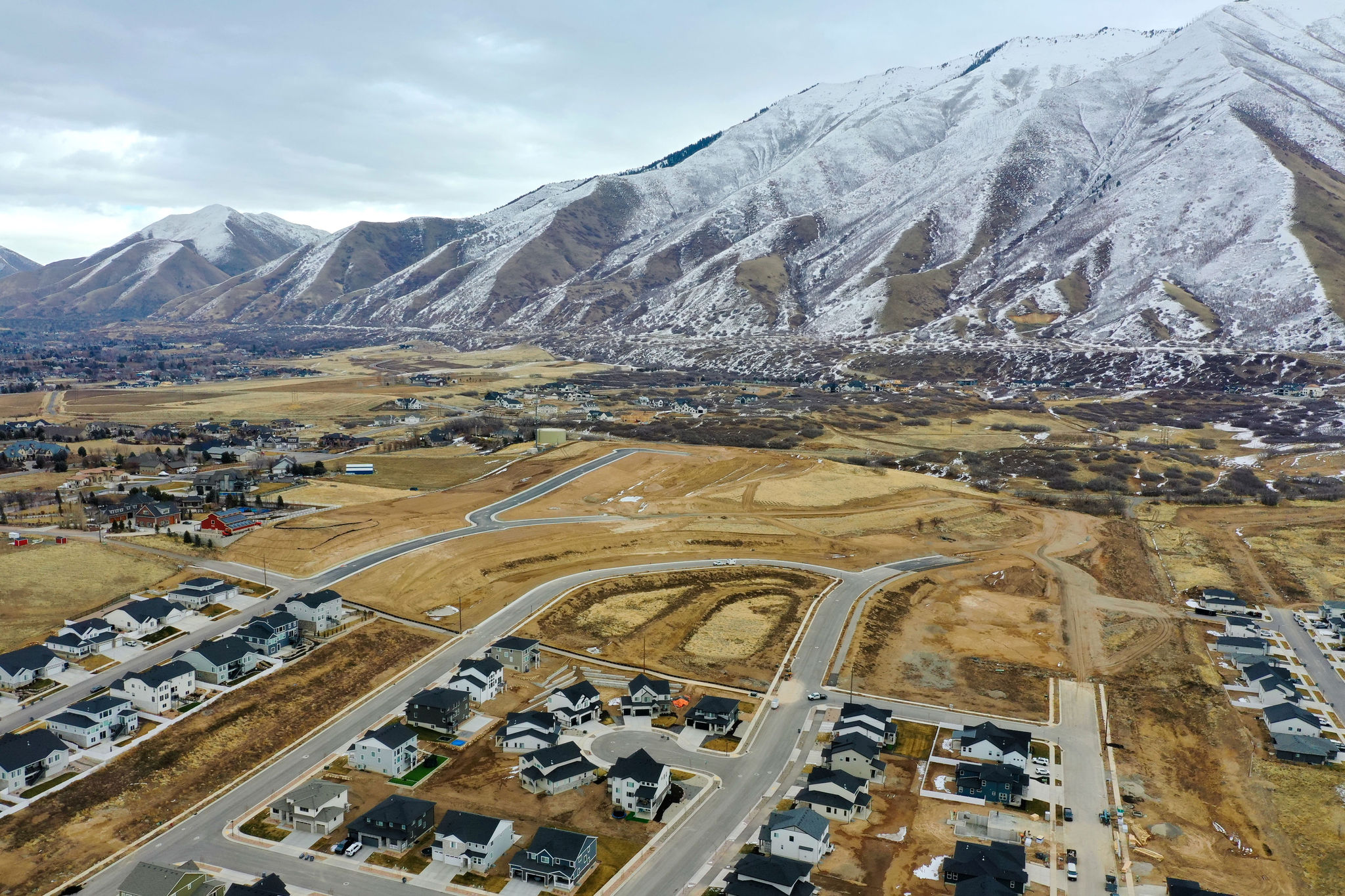 mapleton heights drone photo